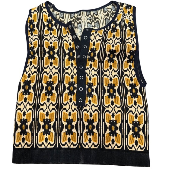 Free People Tops - Intimately Free‎ People Geometric crop Front Sleeveless Top Women xs small